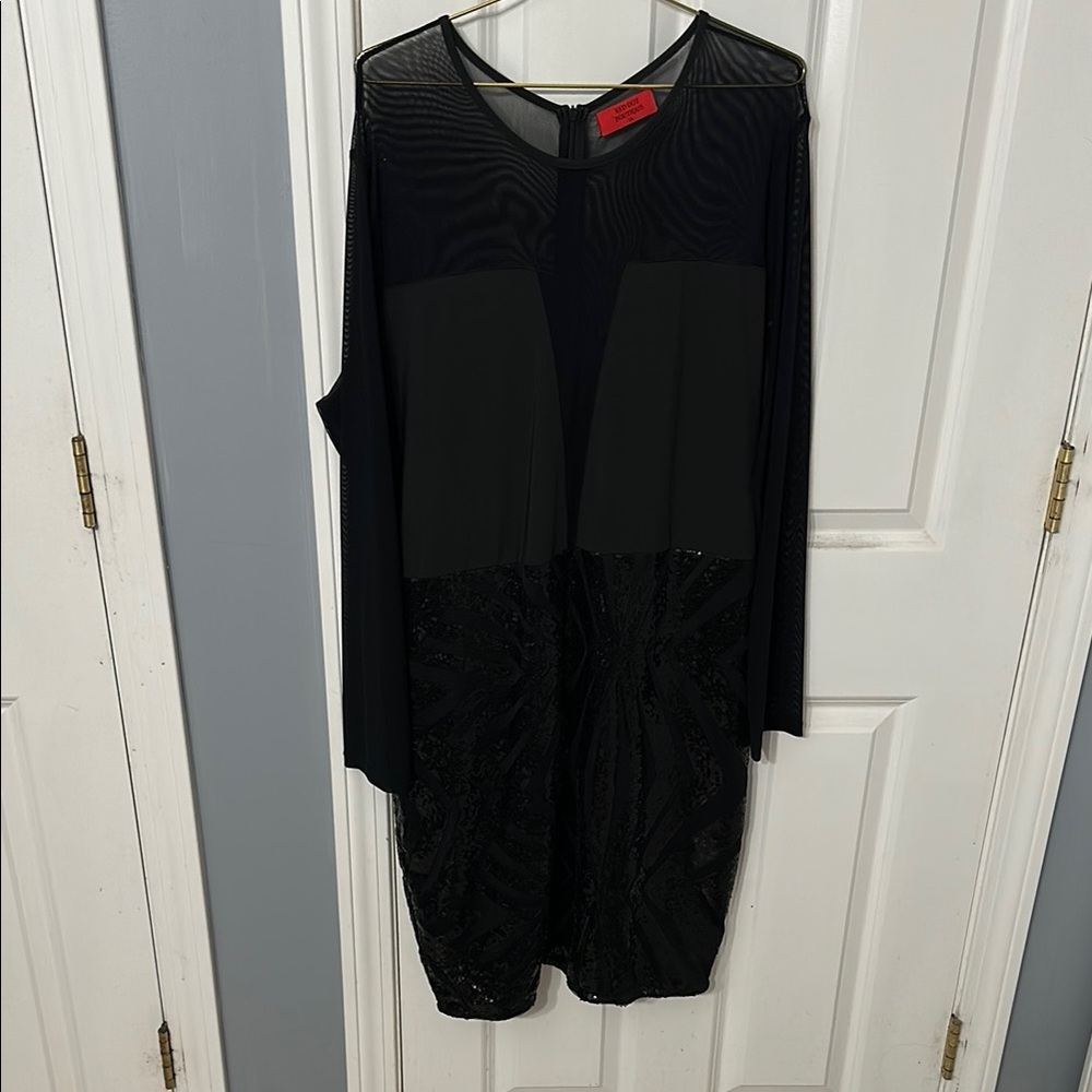 Sequin Black Dress